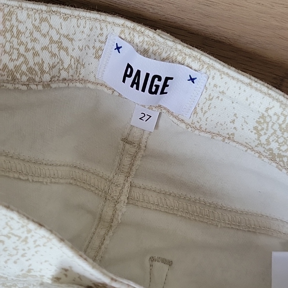 PAIGE Sonoran Snake Hoxton Ankle Skinny Jeans 27 - Picture 6 of 10